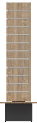 Otočný stojan slatwall dřevodekor/antracit