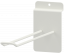 Dvojitý ocelový hák do slatwallu 200 mm,  bílý