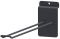 Dvojitý ocelový hák do slatwallu 300 mm, tmavě šedý